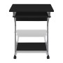 Escritorio compacto de ordenador con bandeja de teclado negro de vidaXL, Escritorios - Ref: Foro24-20051, Precio: 59,96 €, De...