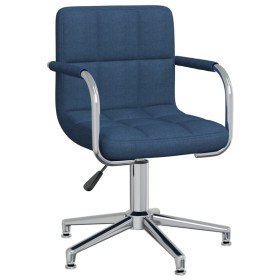 Silla de comedor giratoria tela azul en Sillas de comedor | Comprar online en Foru.es