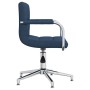Silla de comedor giratoria tela azul en Sillas de comedor | Comprar online en Foru.es