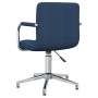 Silla de comedor giratoria tela azul en Sillas de comedor | Comprar online en Foru.es