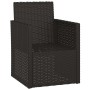 Sillón de jardín con cojín ratán sintético negro de vidaXL, Sillas de jardín - Ref: Foro24-362322, Precio: 78,05 €, Descuento: %