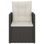Sillón de jardín con cojín ratán sintético negro de vidaXL, Sillas de jardín - Ref: Foro24-362322, Precio: 78,05 €, Descuento: %