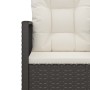 Sillón de jardín con cojín ratán sintético negro de vidaXL, Sillas de jardín - Ref: Foro24-362322, Precio: 78,05 €, Descuento: %