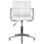 Sillas de comedor giratorias 4 unidades cuero sintético blanco en Sillas de comedor | Comprar online en Foru.es