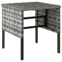 Taburetes de jardín 4 uds con cojines ratán sintético gris de vidaXL, Sofás modulares de exterior - Ref: Foro24-362341, Preci...