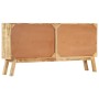 Aparador madera maciza mango en bruto marrón negro 160x30x80 cm de vidaXL, Aparadores - Ref: Foro24-247994, Precio: 441,86 €,...