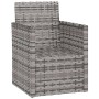 Sillón de jardín con cojín ratán sintético gris de vidaXL, Sillas de jardín - Ref: Foro24-362321, Precio: 71,97 €, Descuento: %
