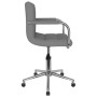 Silla de comedor giratoria tela gris claro en Sillas de comedor | Comprar online en Foru.es