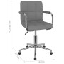 Silla de comedor giratoria tela gris claro en Sillas de comedor | Comprar online en Foru.es
