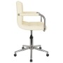 Silla de comedor giratoria tela color crema en Sillas de comedor | Comprar online en Foru.es