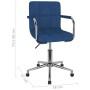 Silla de comedor giratoria tela azul en Sillas de comedor | Comprar online en Foru.es