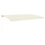 Toldo retráctil automático crema 600x350 cm de vidaXL, Toldos - Ref: Foro24-3069047, Precio: 809,32 €, Descuento: %