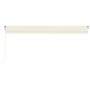 Toldo retráctil automático crema 600x350 cm de vidaXL, Toldos - Ref: Foro24-3069047, Precio: 767,44 €, Descuento: %