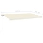 Toldo automático retráctil crema 600x350 cm de vidaXL, Toldos - Ref: Foro24-3069047, Precio: 767,44 €, Descuento: %