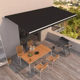 Toldo retráctil automático gris antracita 600x350 cm de vidaXL, Toldos - Ref: Foro24-3069049, Precio: 848,79 €, Descuento: %