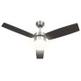 Ventilador de techo con luz con mando marrón oscuro 108 cm de vidaXL, Ventiladores de techo - Ref: Foro24-51491, Precio: 146,...