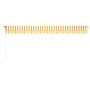 Toldo retráctil automático amarillo y blanco 600x350 cm de vidaXL, Toldos - Ref: Foro24-3069048, Precio: 727,15 €, Descuento: %
