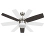 Ventilador de techo con luz con mando marrón oscuro 108 cm de vidaXL, Ventiladores de techo - Ref: Foro24-51491, Precio: 146,...