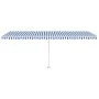 Toldo de pie automático azul y blanco 600x350 cm de vidaXL, Toldos - Ref: Foro24-3069686, Precio: 885,41 €, Descuento: %