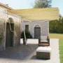Toldo de pie automático amarillo y blanco 600x350 cm de vidaXL, Toldos - Ref: Foro24-3069688, Precio: 885,02 €, Descuento: %