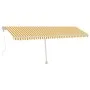Toldo de pie automático amarillo y blanco 600x350 cm de vidaXL, Toldos - Ref: Foro24-3069688, Precio: 885,02 €, Descuento: %