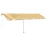 Toldo de pie automático amarillo y blanco 600x350 cm de vidaXL, Toldos - Ref: Foro24-3069688, Precio: 831,15 €, Descuento: %