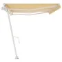 Toldo de pie automático amarillo y blanco 600x350 cm de vidaXL, Toldos - Ref: Foro24-3069688, Precio: 885,02 €, Descuento: %