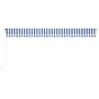 Toldo automático retráctil azul y blanco 600x350 cm de vidaXL, Toldos - Ref: Foro24-3069046, Precio: 807,17 €, Descuento: %