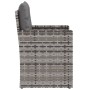 Sillón de jardín con cojín ratán sintético gris de vidaXL, Sillas de jardín - Ref: Foro24-362323, Precio: 84,18 €, Descuento: %