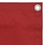 Toldo para balcón tela oxford rojo 90x300 cm en Sombrillas | Comprar online en Foru.es