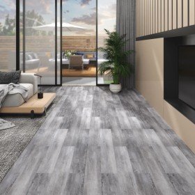 Lamas para suelo autoadhesivas PVC gris madera mate 5,02m² 2mm en Materiales de construcción | Comprar online en Foru.es