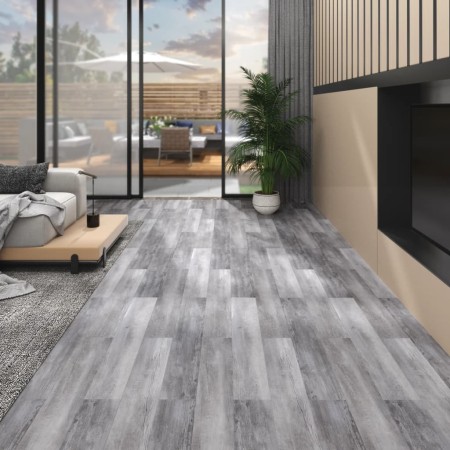 Lamas para suelo autoadhesivas PVC gris madera mate 5,02m² 2mm en Materiales de construcción | Comprar online en Foru.es