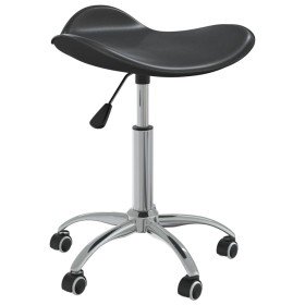 Silla de comedor giratoria cuero sintético negro en Sillas de comedor | Comprar online en Foru.es