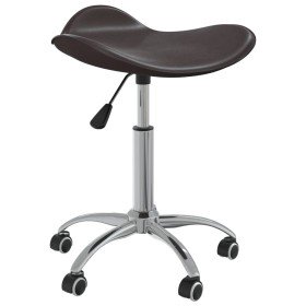 Silla de comedor giratoria cuero sintético marrón en Sillas de comedor | Comprar online en Foru.es
