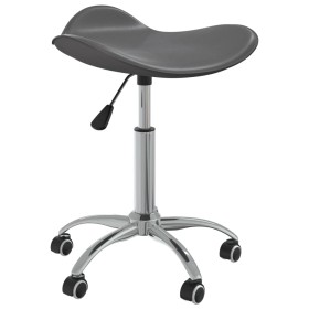 Silla de comedor giratoria de cuero sintético gris en Sillas de comedor | Comprar online en Foru.es
