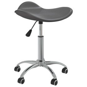 Silla de comedor giratoria de cuero sintético gris en Sillas de comedor | Comprar online en Foru.es