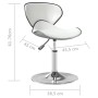 Silla de comedor de cuero sintético blanco en Sillas de comedor | Comprar online en Foru.es