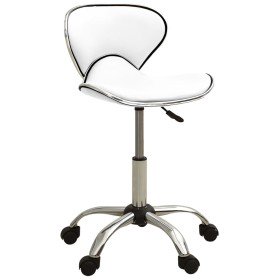 Silla de oficina de cuero sintético blanco en Sillas de oficina | Comprar online en Foru.es