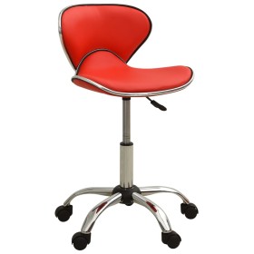 Silla de oficina de cuero sintético rojo en Sillas de oficina | Comprar online en Foru.es