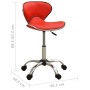 Silla de oficina de cuero sintético rojo en Sillas de oficina | Comprar online en Foru.es
