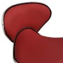 Silla de oficina de cuero sintético rojo vino tinto en Sillas de oficina | Comprar online en Foru.es