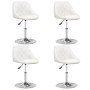 Sillas de comedor 4 unidades cuero sintético blanco en Sillas de comedor | Comprar online en Foru.es