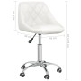 Silla de comedor giratoria cuero sintético blanco en Sillas de comedor | Comprar online en Foru.es