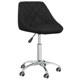 Silla de comedor giratoria cuero sintético negro en Sillas de comedor | Comprar online en Foru.es