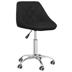 Silla de comedor giratoria cuero sintético negro en Sillas de comedor | Comprar online en Foru.es