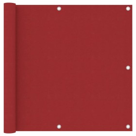 Toldo para balcón tela oxford rojo 90x400 cm en Sombrillas | Comprar online en Foru.es