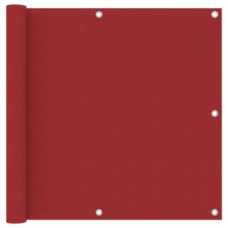 Toldo para balcón tela oxford rojo 90x400 cm en Sombrillas | Comprar online en Foru.es