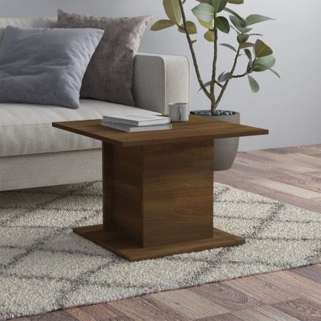 Mesa de centro madera ingeniería marrón roble 55,5x55,5x40 cm de vidaXL, Mesas de centro - Ref: Foro24-813097, Precio: 29,87 ...
