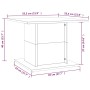 Mesa de centro madera ingeniería marrón roble 55,5x55,5x40 cm de vidaXL, Mesas de centro - Ref: Foro24-813097, Precio: 29,87 ...