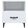 Mesitas de noche 2 uds madera contrachapada blanco brillante de vidaXL, Mesitas de noche - Ref: Foro24-812037, Precio: 67,18 ...